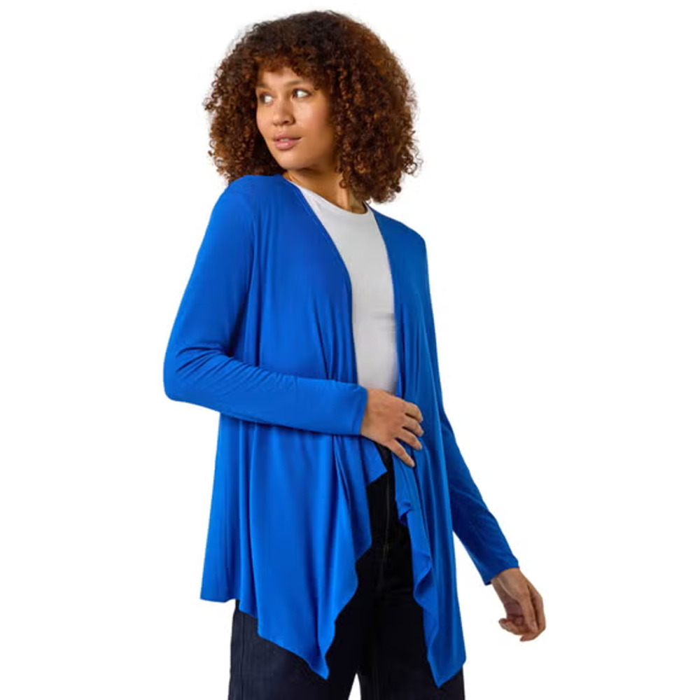 Kettlewell Blue Milan Waterfall Cardigan Size Medium Viscose NWOT
